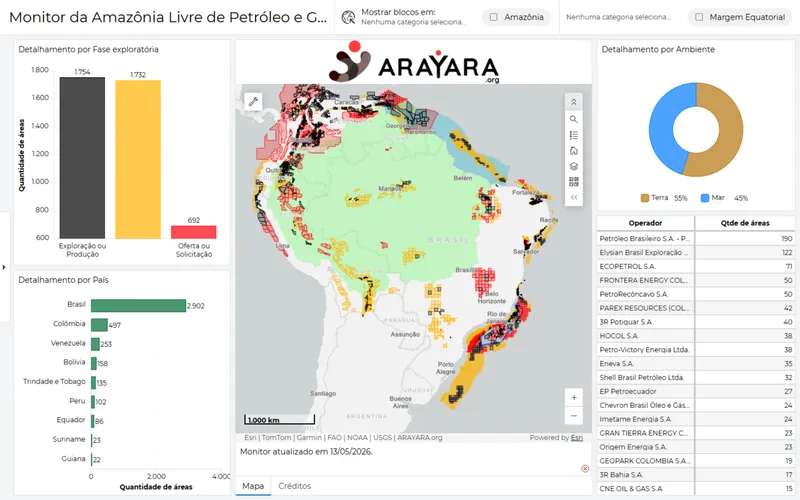 Monitor da Amazônia Livre de Petróleo